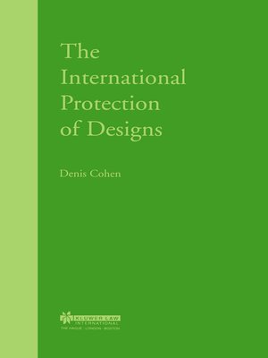 cover image of The International Protection of Designs